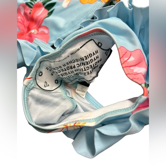 UIDEAZONE Girls tropical long sleeve rashguard sun protection Swimsuit NWT - Picture 3 of 4